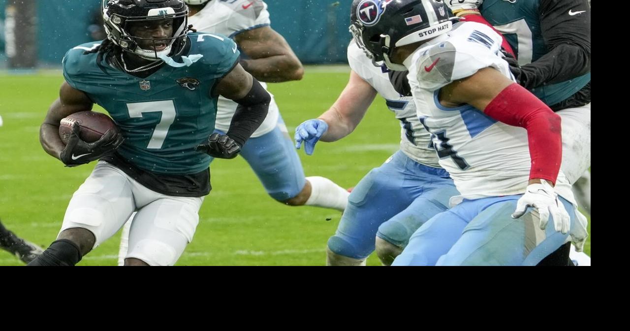 Rookie Brian Thomas Jr. scores again as Jaguars beat Titans 20-13 for rare series sweep