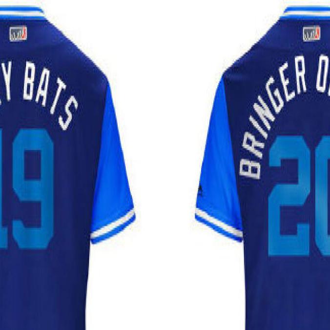 Blue Jays get nicknames for their jerseys. It's a lineup of Joey Bats,  Sanchize and Muscle