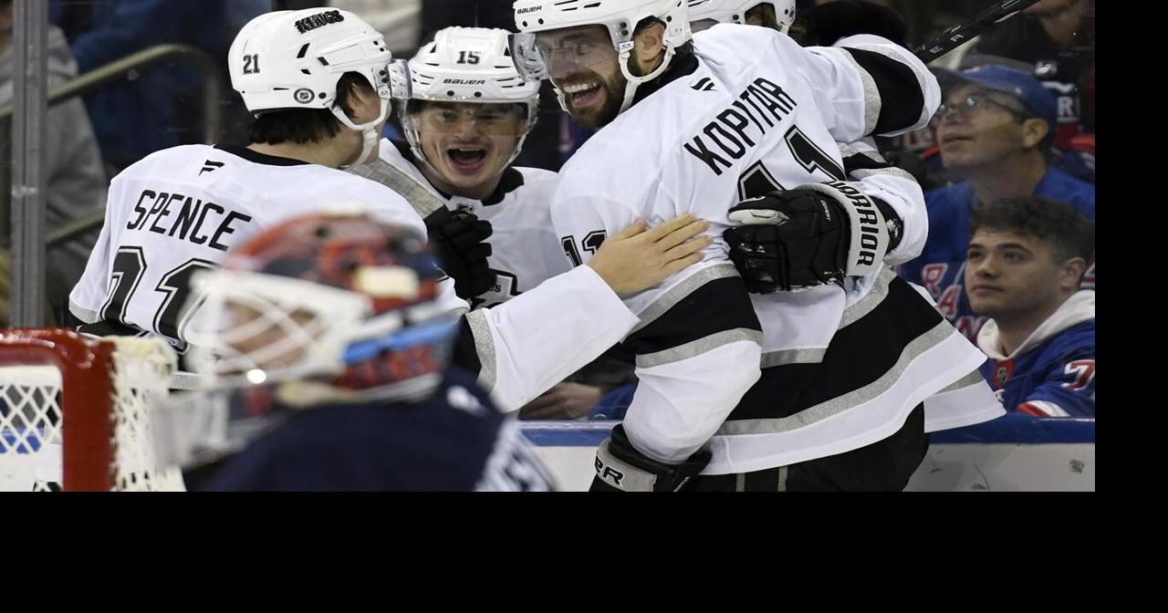Alex Turcotte scores 1st-period goal as the Kings beat the struggling Rangers 5-1