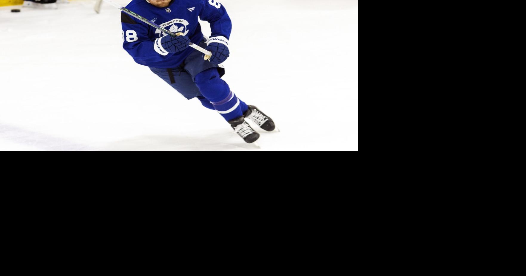 Leafs notebook: Stolarz back on ice, Tkachuk taunt misses