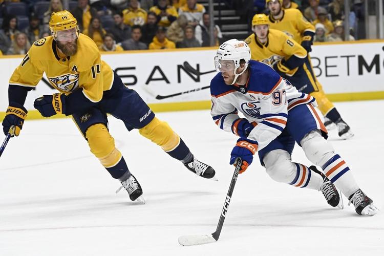 Carrier’s OT goal leads Predators over Oilers 4-3