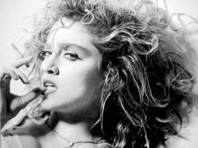 madonna cigarette photo Madonna gets a wee bit miffed when someone smokes near her