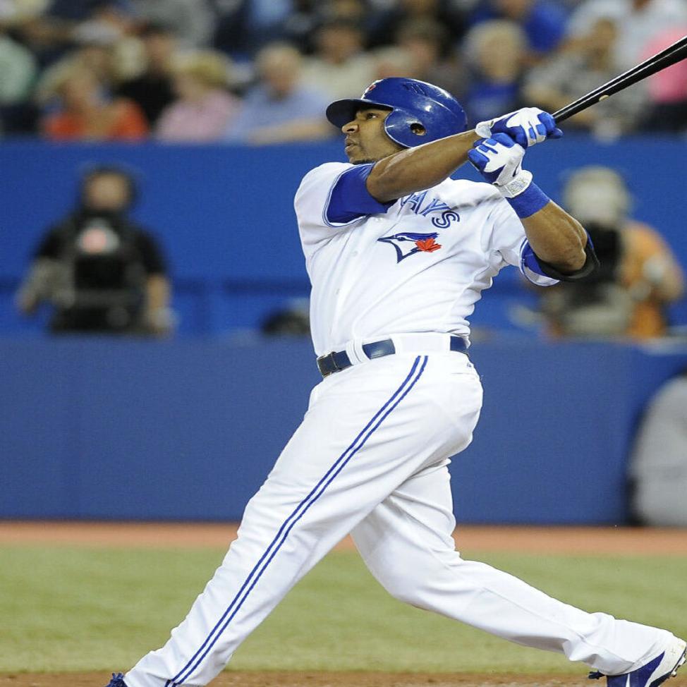 EDWIN ENCARNACION Blue Jays DH hits a two-run homer in fourth