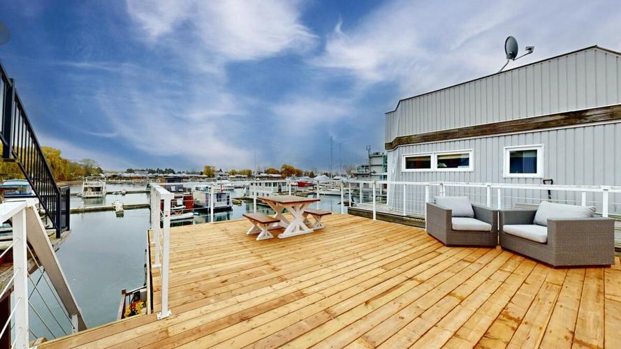 A rare Toronto floating home is up for sale