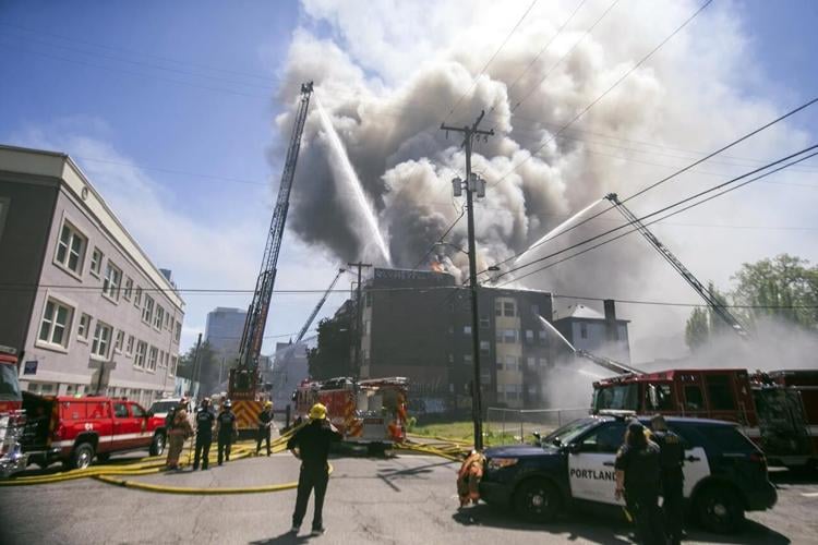 More than a dozen people rescued from apartment fire in downtown ...