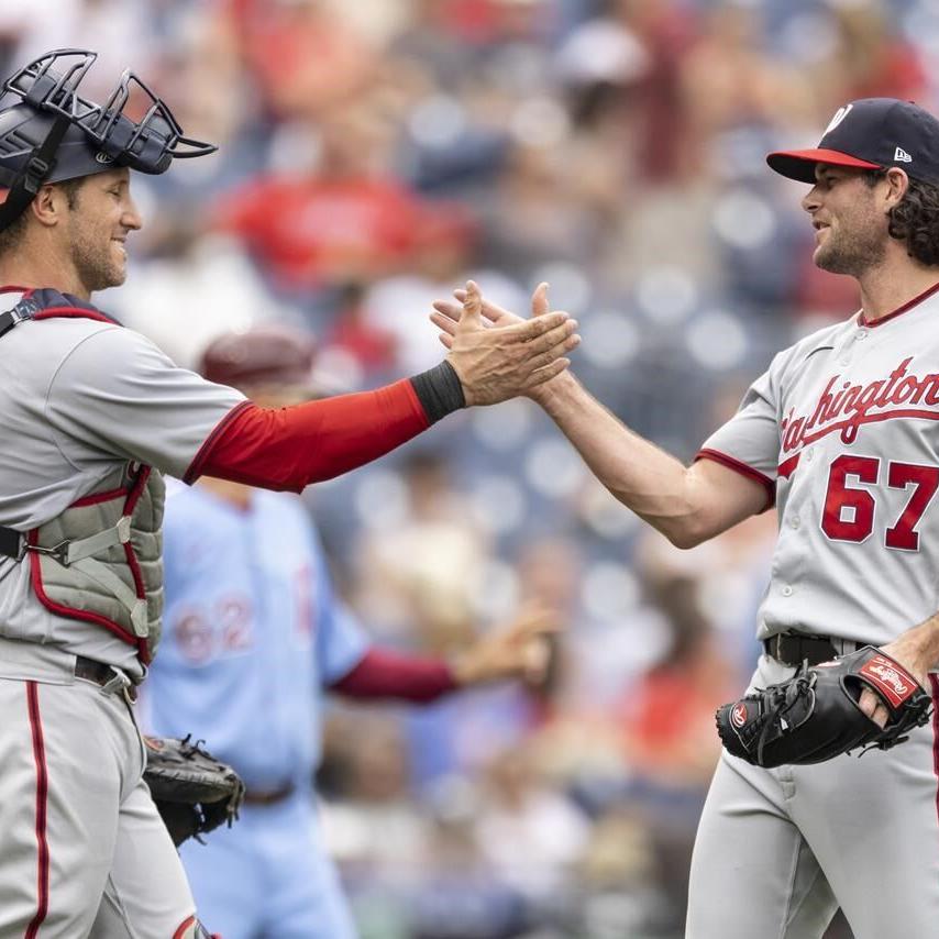 Scherzer shines in possible Nats bow; Phils split twinbill - The