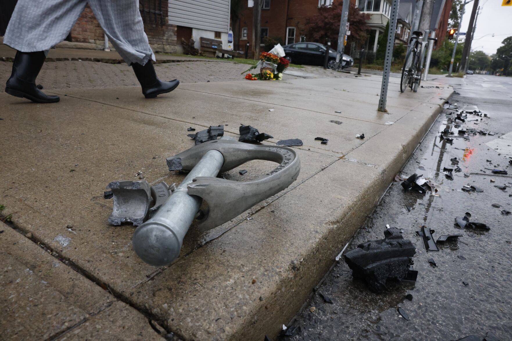 Female pedestrian dead after 2-vehicle crash in The Junction