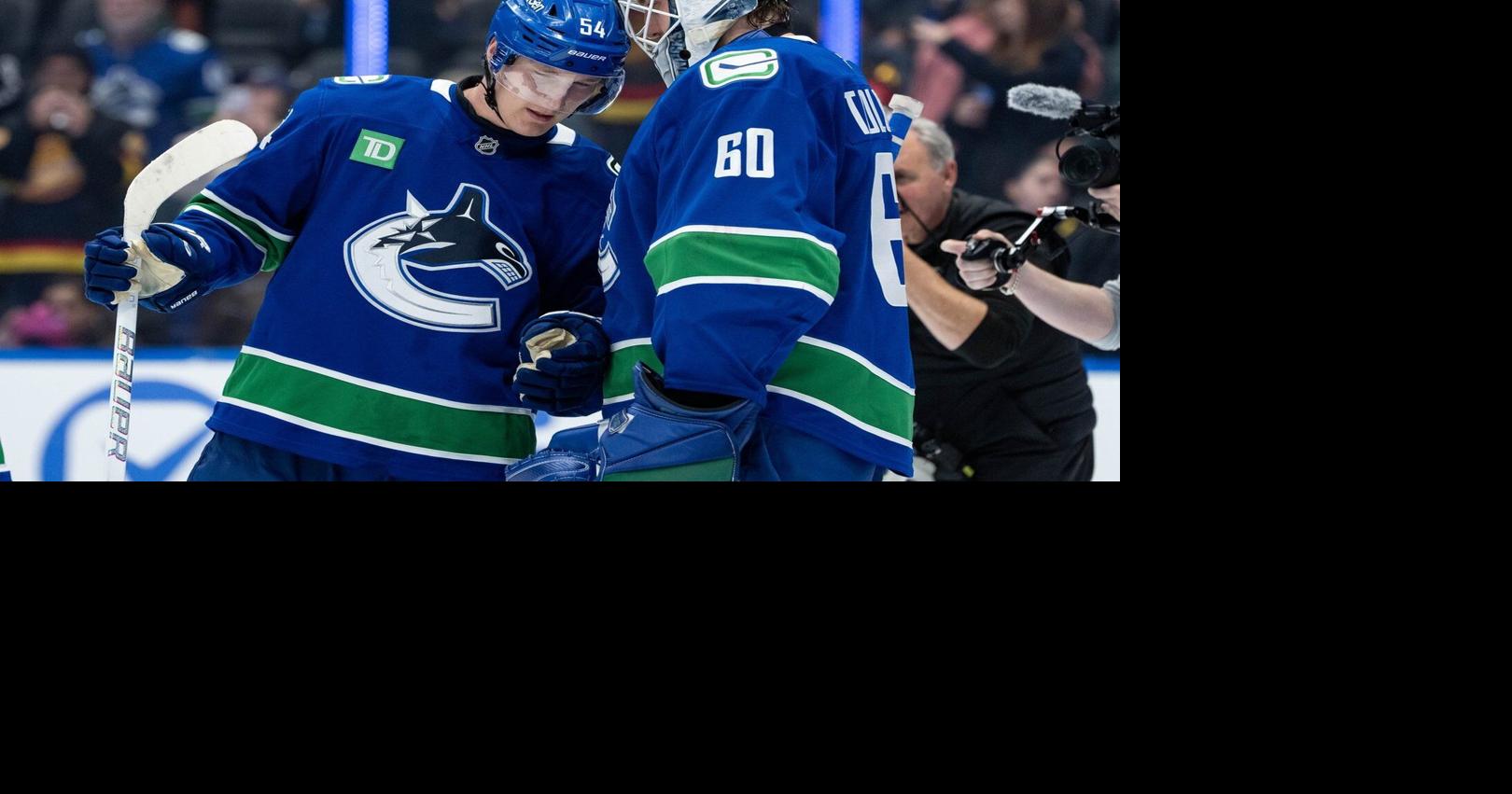 Raty’s three-point night fills void at centre for short-staffed Vancouver Canucks