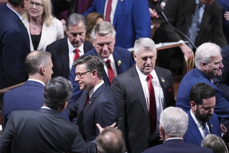 Photos capture the Republicans push to pass Trump tax cuts as opposition fails