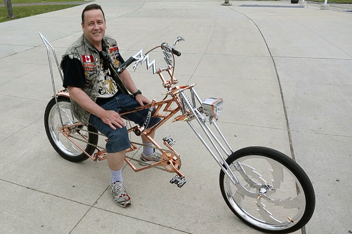 Custom lowrider chopper store bicycle