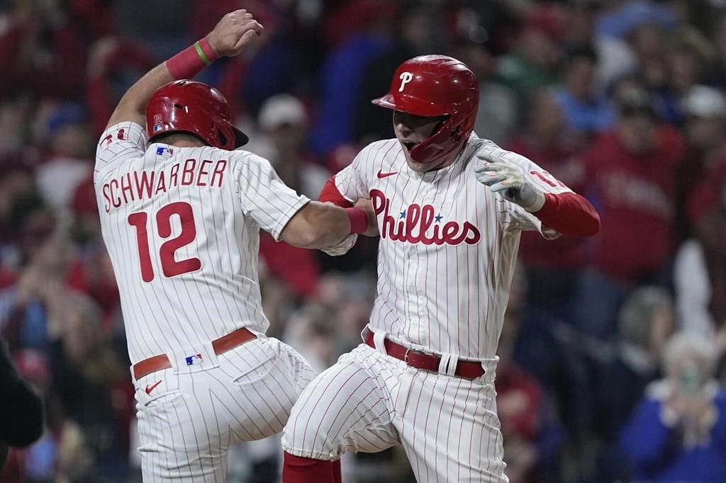 Phillies hit 4 homers, rally past Padres, lead NLCS 3-1 – Orange