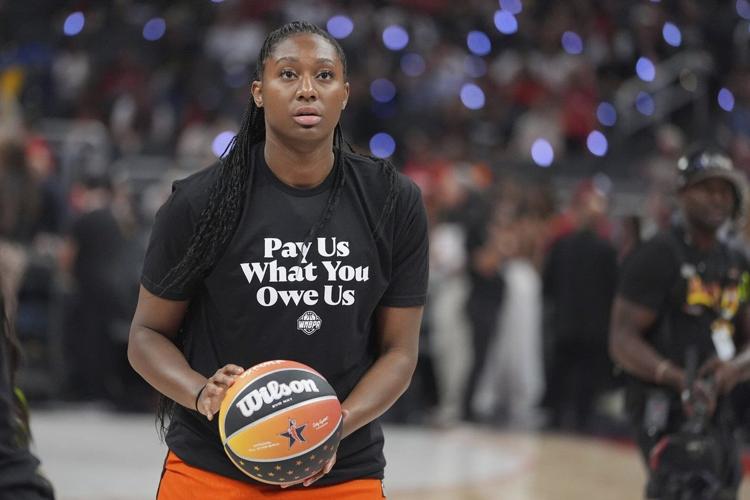 WNBA All-Stars make statement with warmup shirts over CBA