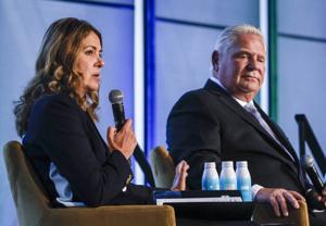 Ontario Premier Doug Ford comes to Calgary, urges Albertans to vote to remain in Canada