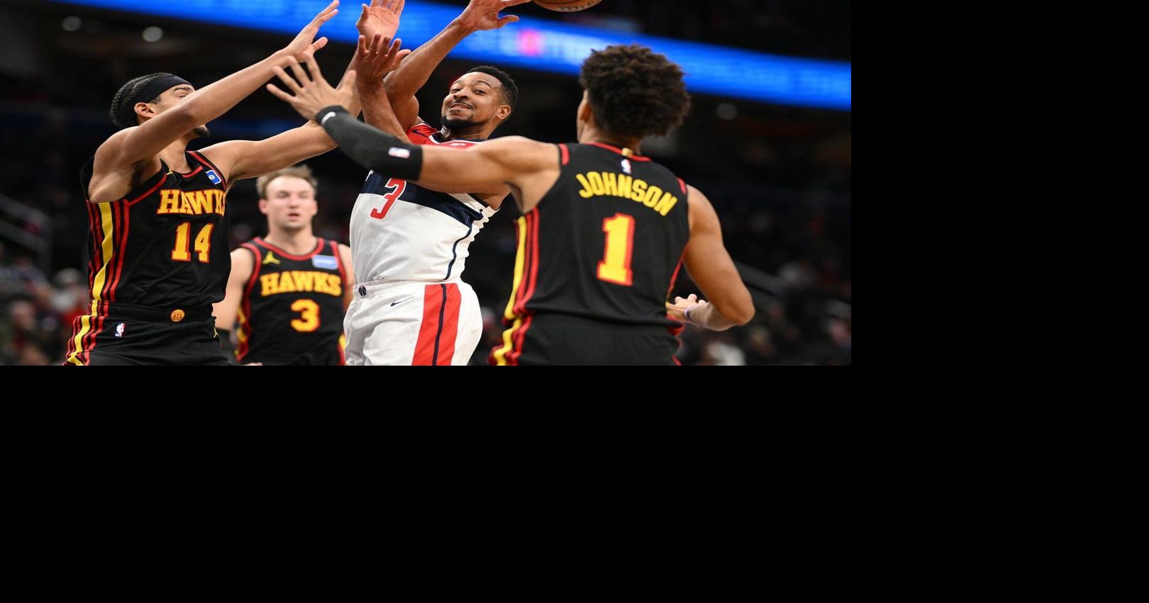 Jalen Johnson has 2nd triple-double in 2 nights to lead the Hawks past the Wizards, 131-116