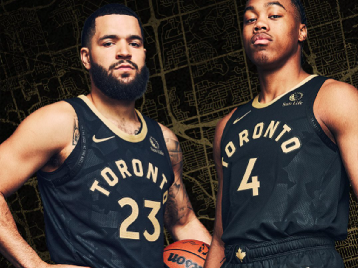 Raptors 2024 gold jersey