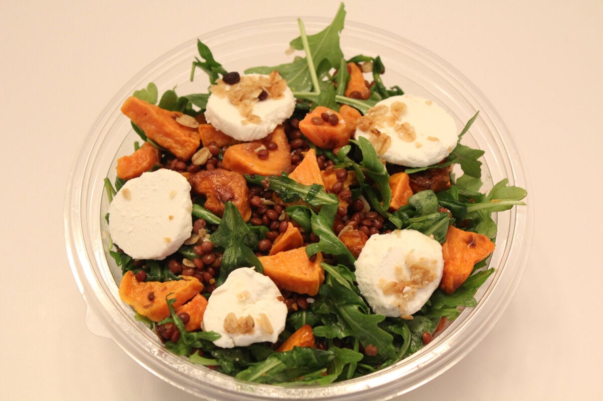 Aroma Espresso Bar's sweet potato lentil salad gets high marks for