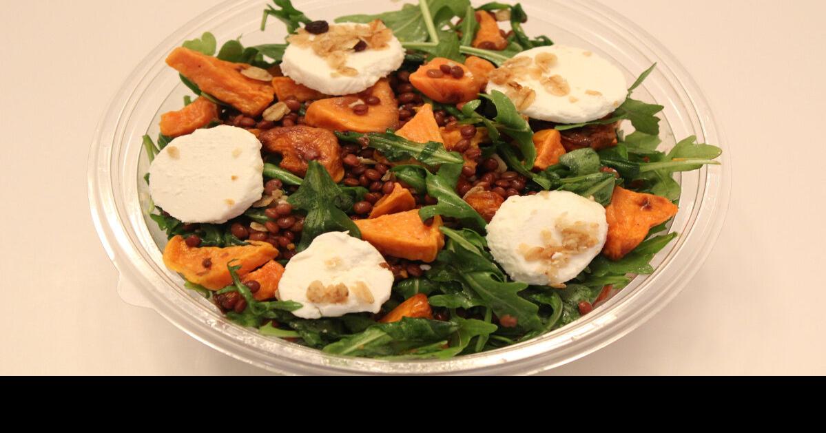 Aroma Espresso Bar’s sweet potato lentil salad gets high marks for health