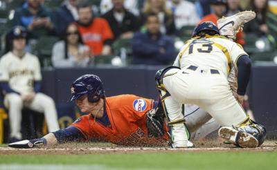Valdez and Peña help Astros trounce Brewers to avoid a sweep