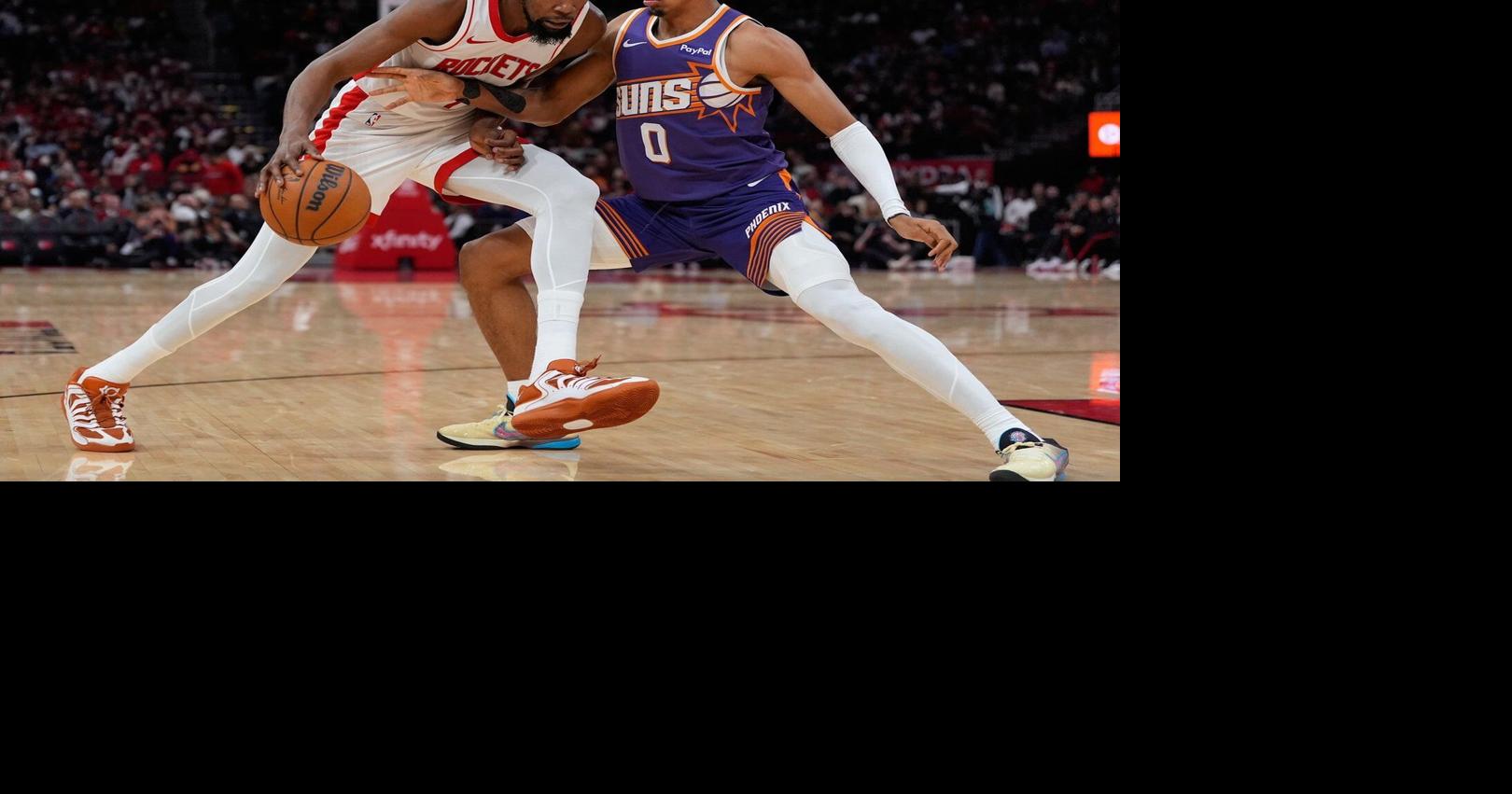 NBA scores: Durant hits milestone in Rockets’ win over Suns