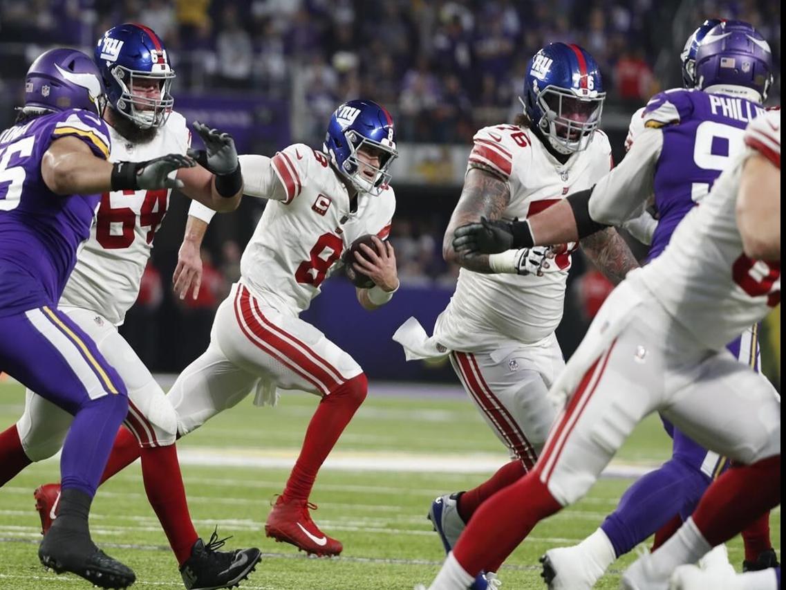 After stellar performance vs. Vikings, Giants' offensive line has