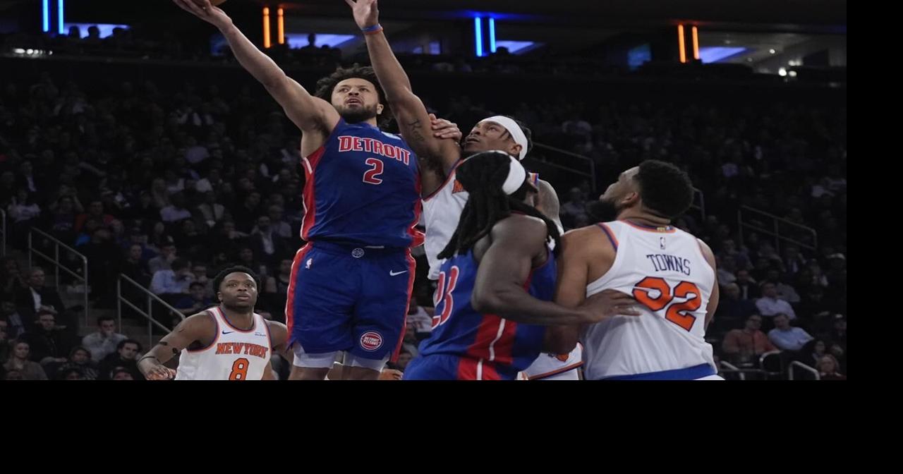 Cunningham scores 36 points and the surging Pistons beat the Knicks again, 124-119