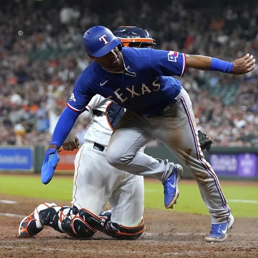 Taveras career-high 5 RBIs, Rangers beat Astros 8-4 in 10