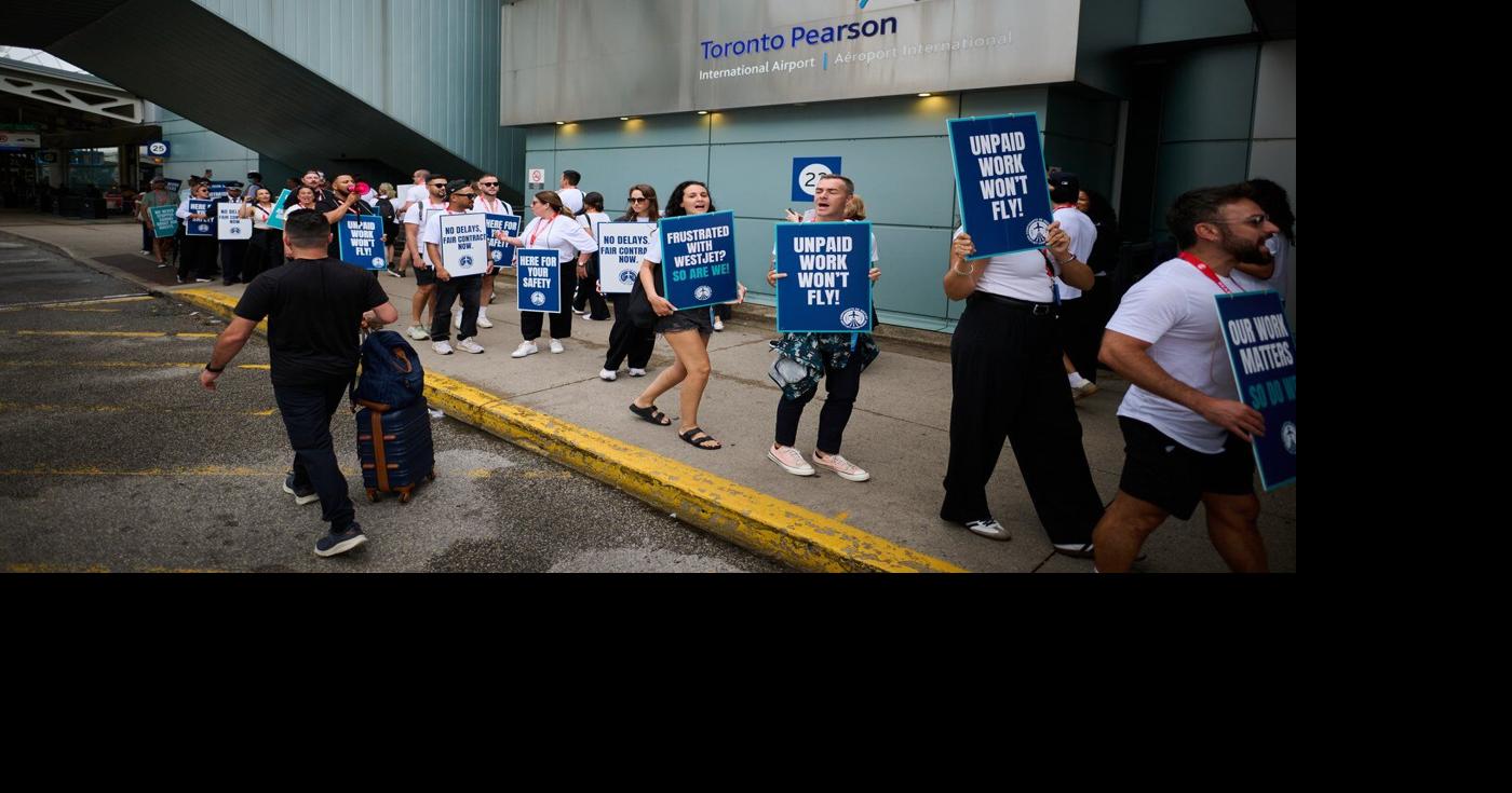 Passengers looking for options as flights grounded in WestJet strike