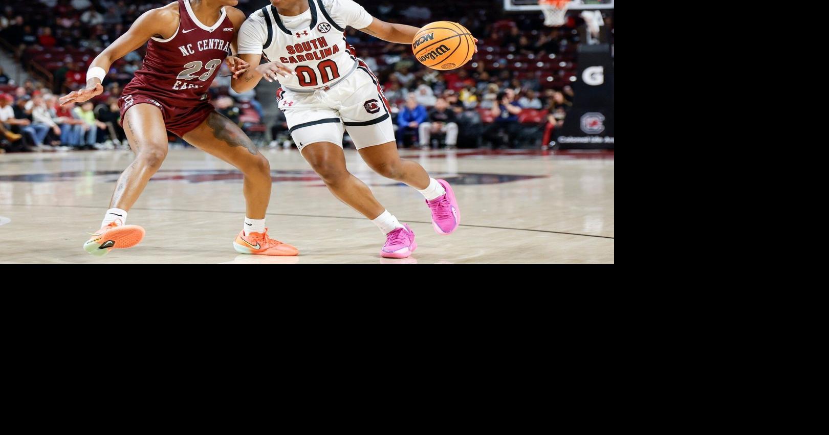 Latson, Edwards lead No. 3 South Carolina to 106-42 win over North Carolina Central