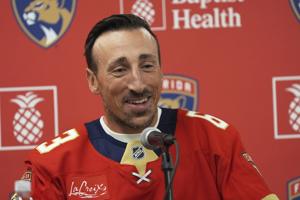 Brad Marchand didn't expect to stay with the Panthers this season. Here's why he could