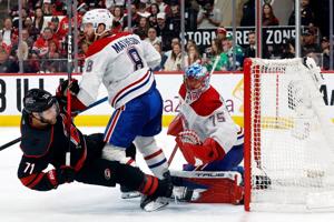 Svechnikov scores in OT, Hurricanes beat Canadiens 3-2 to take 2-1 series lead
