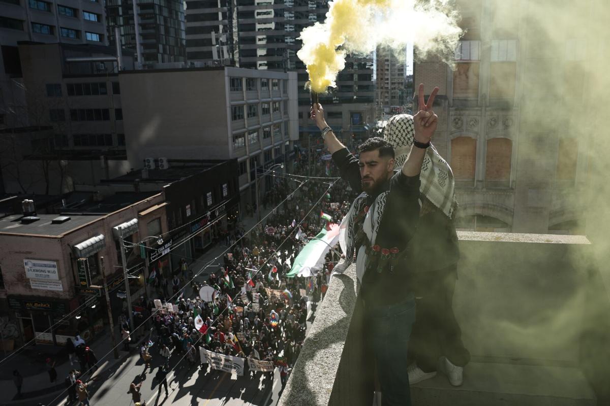 Pro-Palestinian protest in Toronto draws thousands Saturday