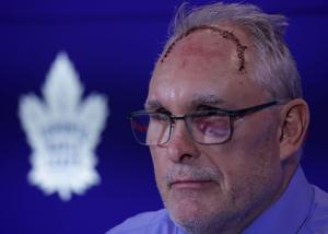 Maple Leafs coach Craig Berube needed a 50-stitch fix for the gash on his head. Now he needs to find one for his struggling team