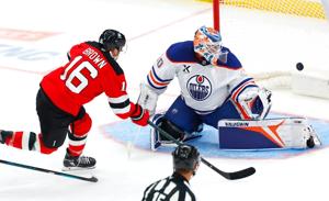 Connor Brown 'lit up like a Christmas tree' after scoring for the Devils against the Oilers