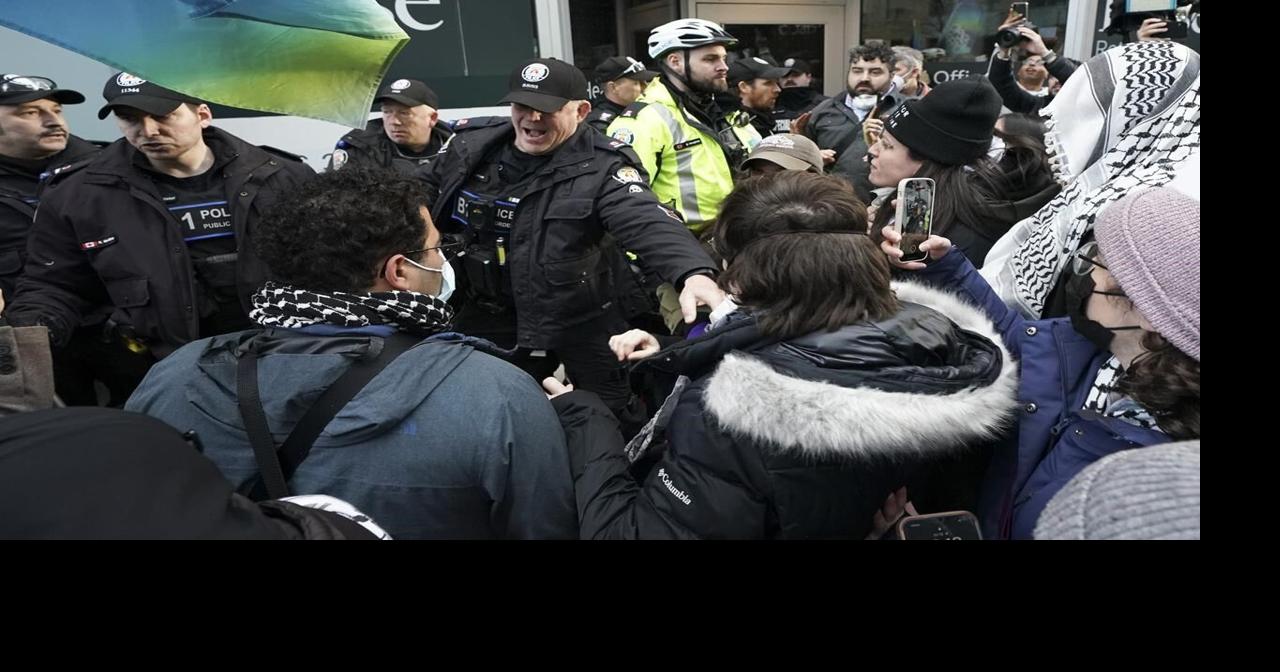 Pro-Palestinian protesters say cops used excessive force; Toronto ...