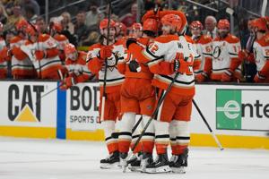 NHL scores: Ducks beat Golden Knights 3-1 to tie second-round series 1-1