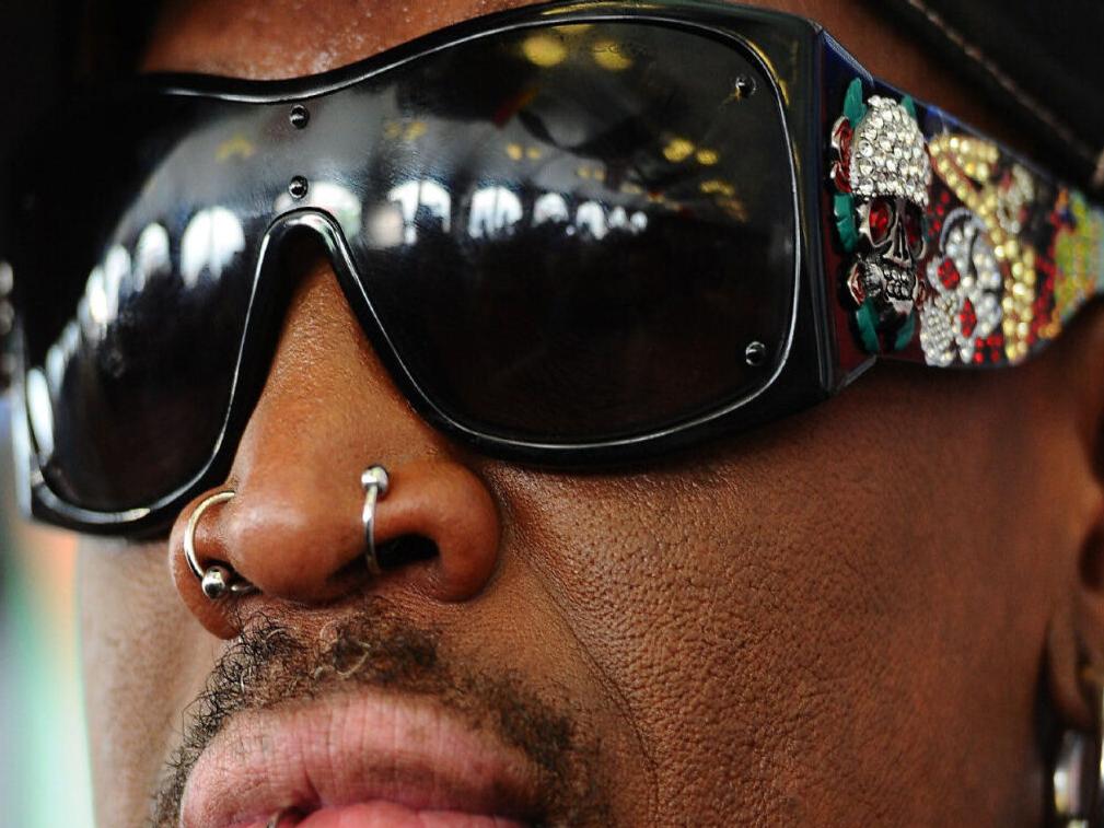 The Worm' Turns Up In North Korea: Dennis Rodman Is On Visit : The