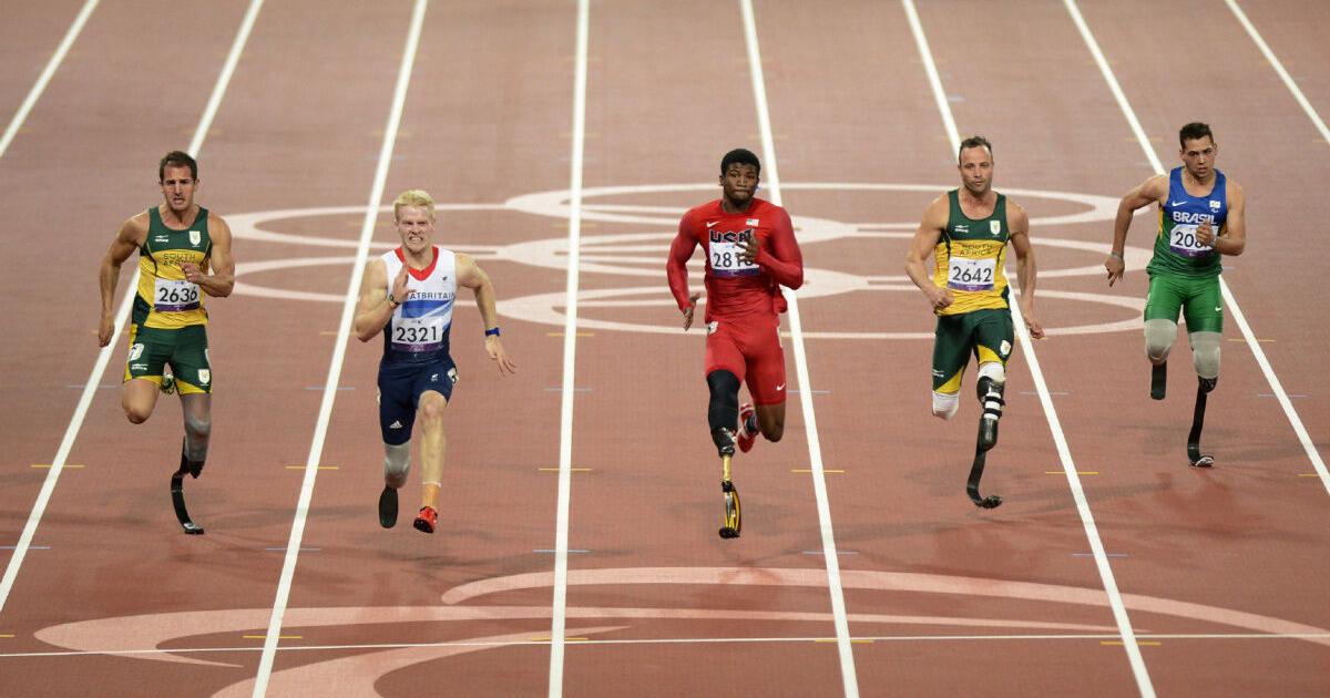 Sprinter Running Blade Paralympics: Blade Runner Oscar Pistorius fourth in 100-metre sprint final