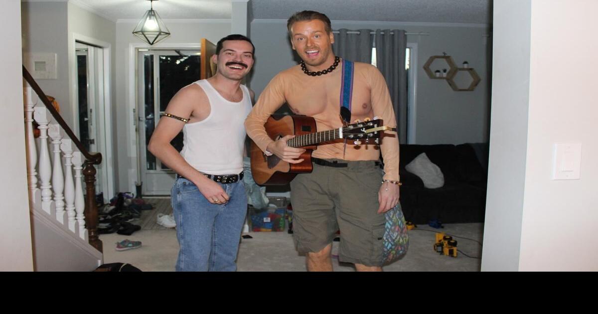 Edmonton’s shirtless, Rollerblading, guitar guy inspires Halloween
