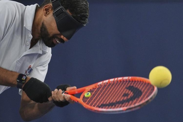 AP PHOTOS: Blind Tennis Naqi's Journey