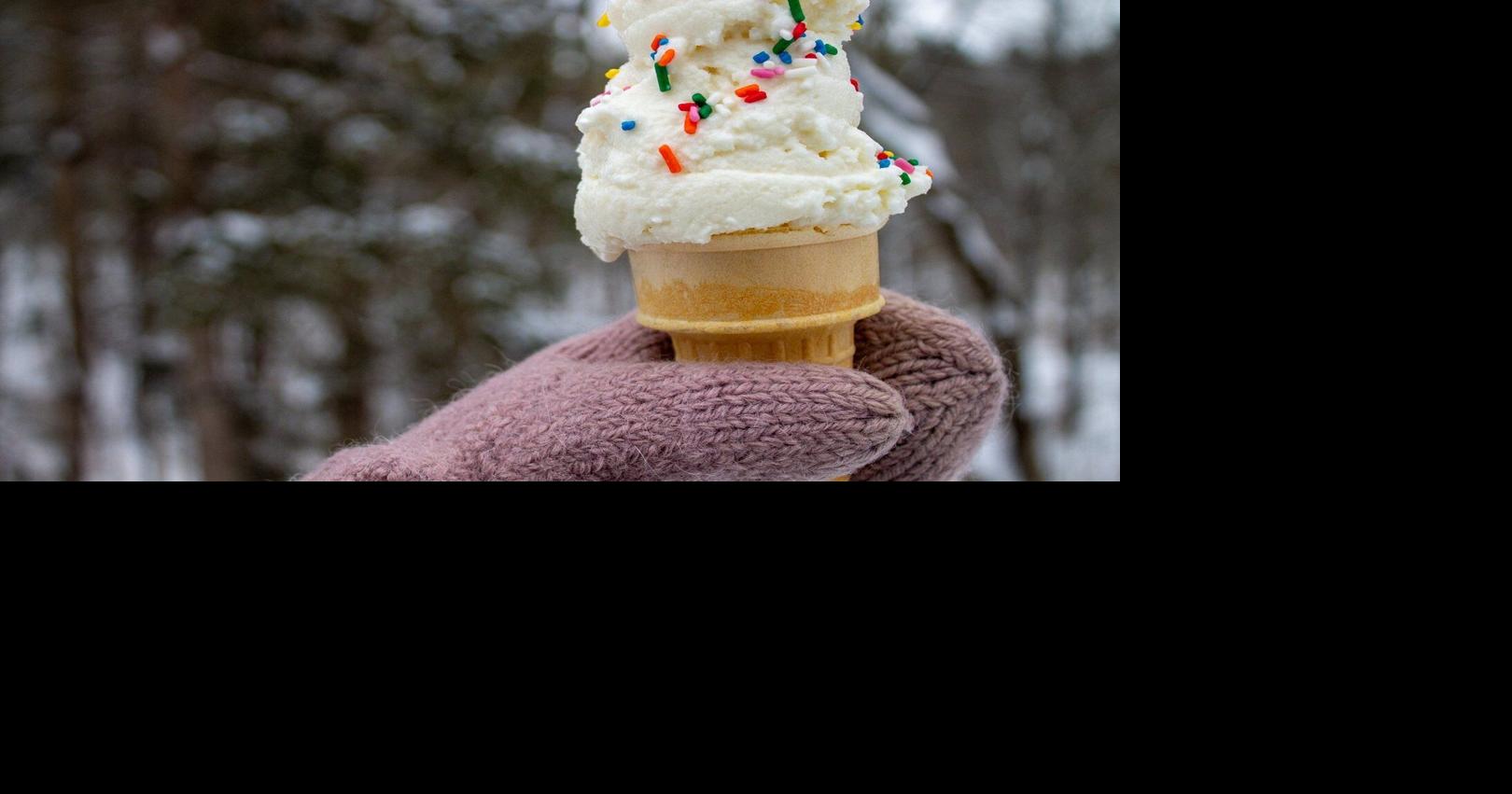 Eating snow cones or snow cream can be a winter delight, if done safely