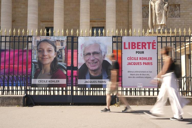 French foreign minister denounces spy charges against couple imprisoned in Iran