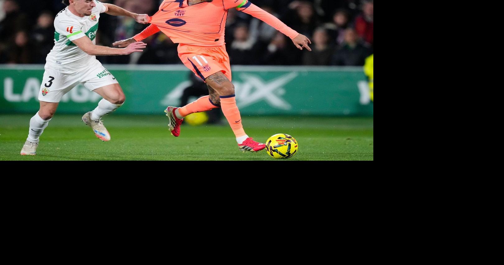 Raphinha doubtful for Barcelona’s Copa del Rey semifinal against Atletico Madrid