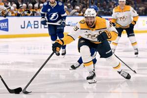 Predators' Josi scratched after pregame warmups due to upper-body injury