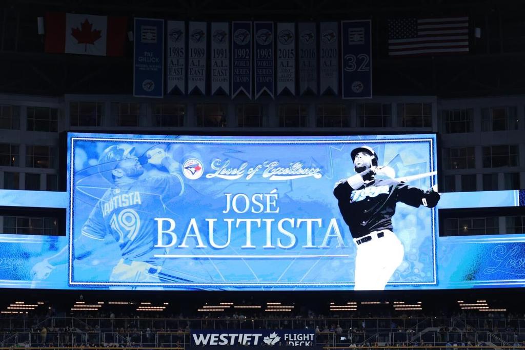 José Bautista gets his due from Blue Jays who's who