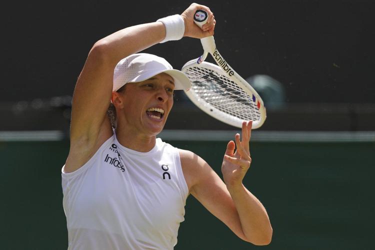 Iga Swiatek beats Liudmila Samsonova to reach the Wimbledon semifinals for the first time