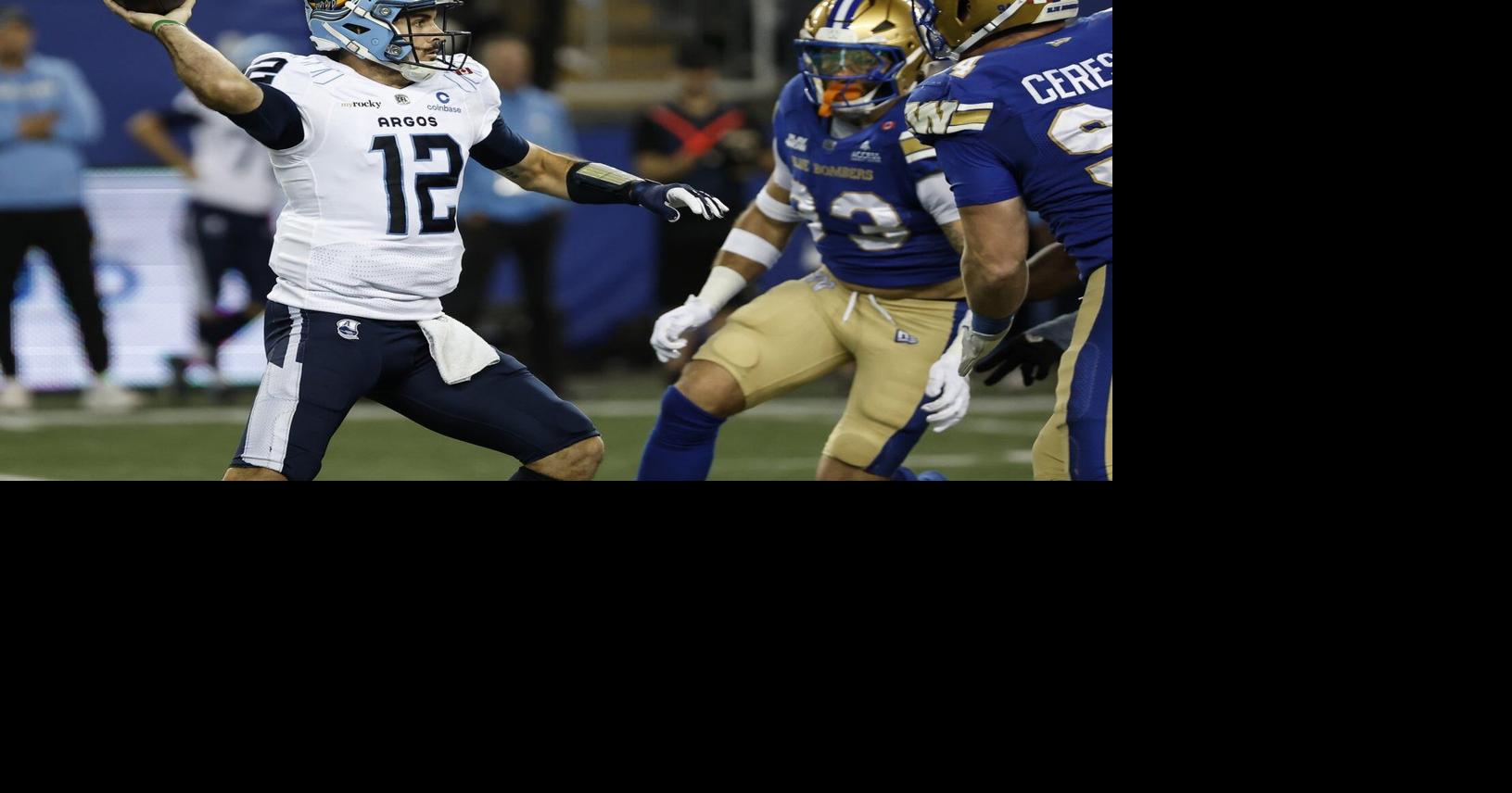 Kelly, Argos squeeze past Blue Bombers 30-28 behind two late scoring drives - Toronto Star