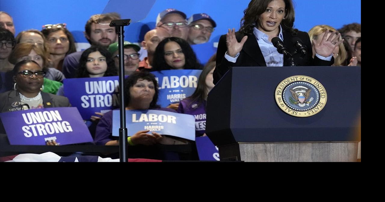 Harris visits New Hampshire to tout her small business tax plan