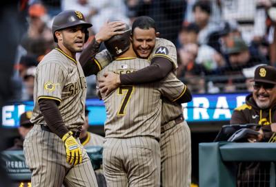 Jose Iglesias, Jackson Merrill hit home runs as Padres beat Giants again, 5-1