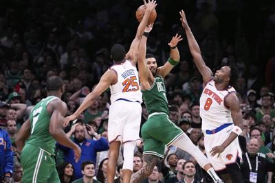 Knicks take a 2-0 lead over the Celtics after coming from 20 down