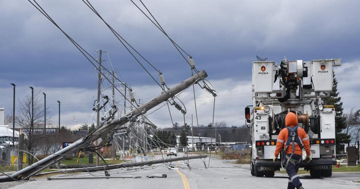 Power restored for 110,000 people in Ontario after strong winds